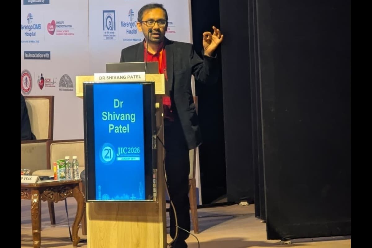 Speaking at medical conference